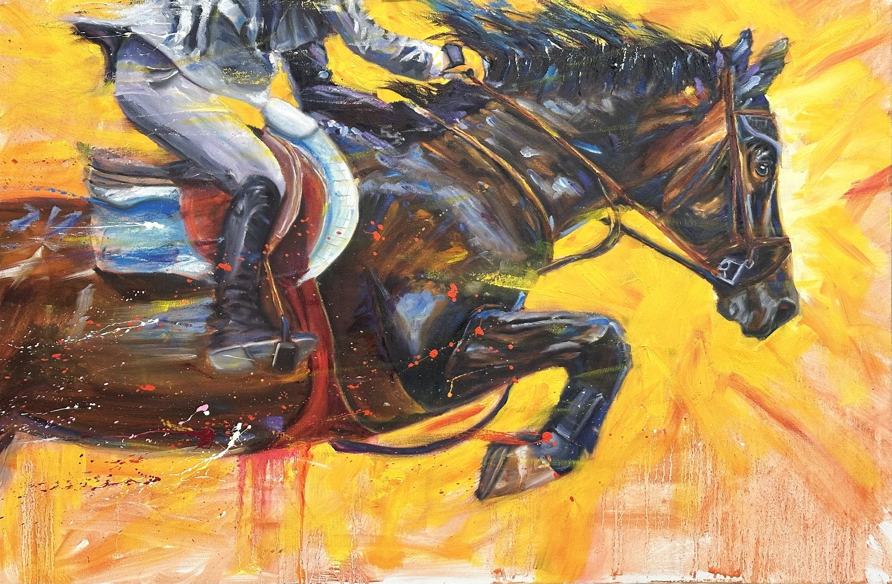 RELAMPAGO (Lightning Fast) — Oil paint