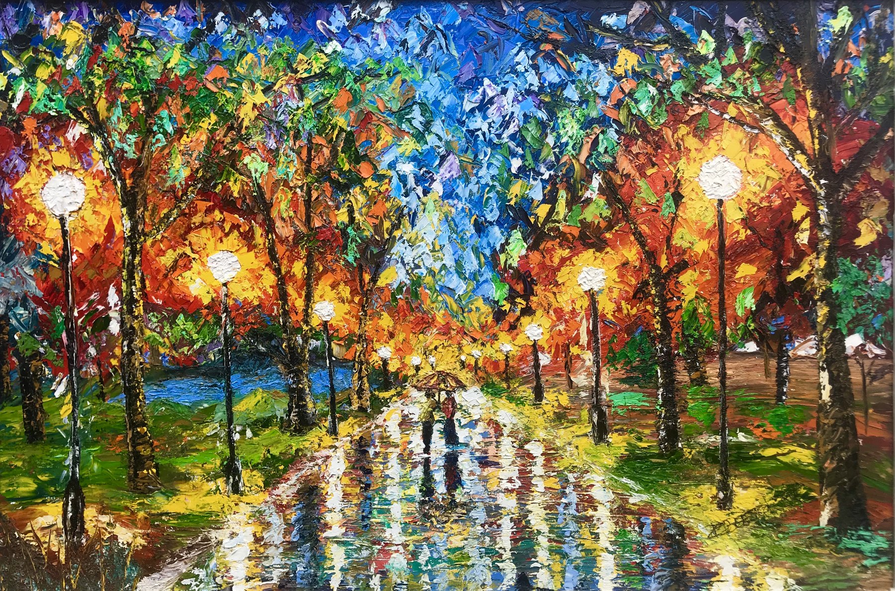 AUTUMN EVENING — Oil Paint