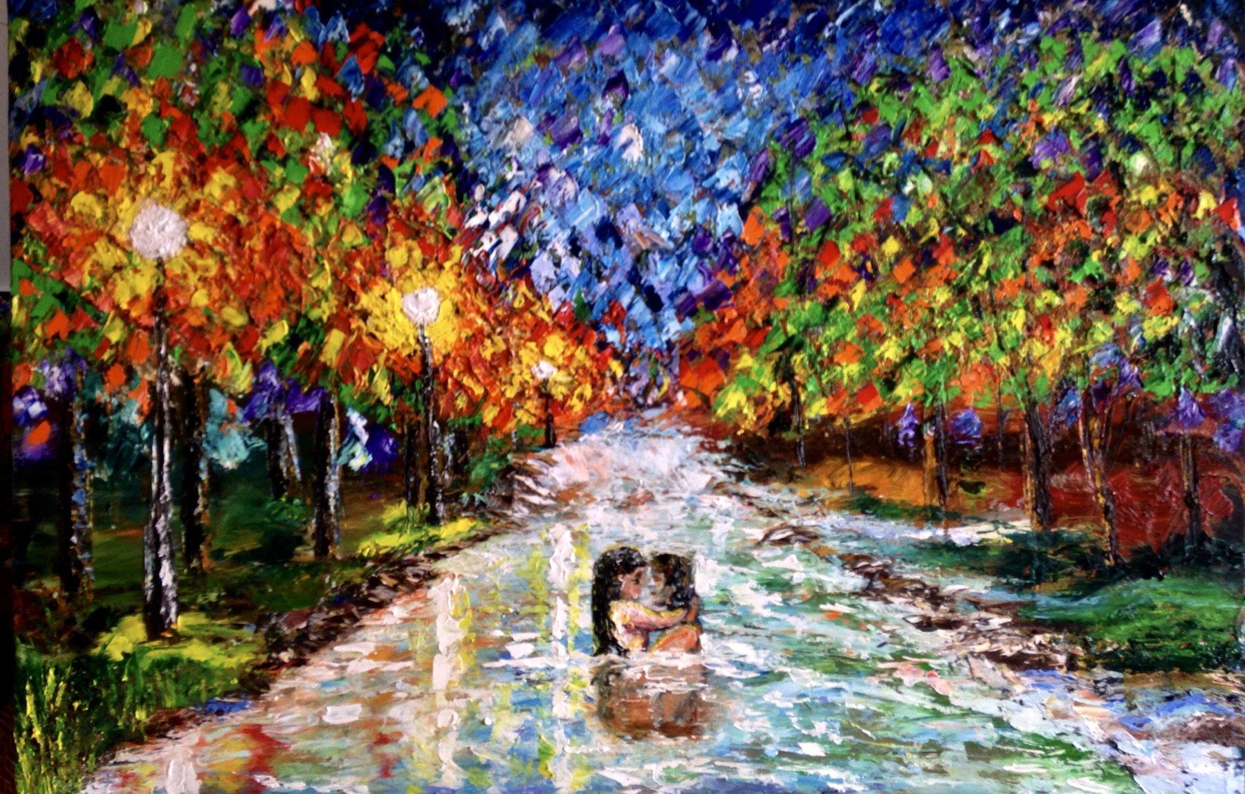 WHERE LOVE FLOWS — Oil paint