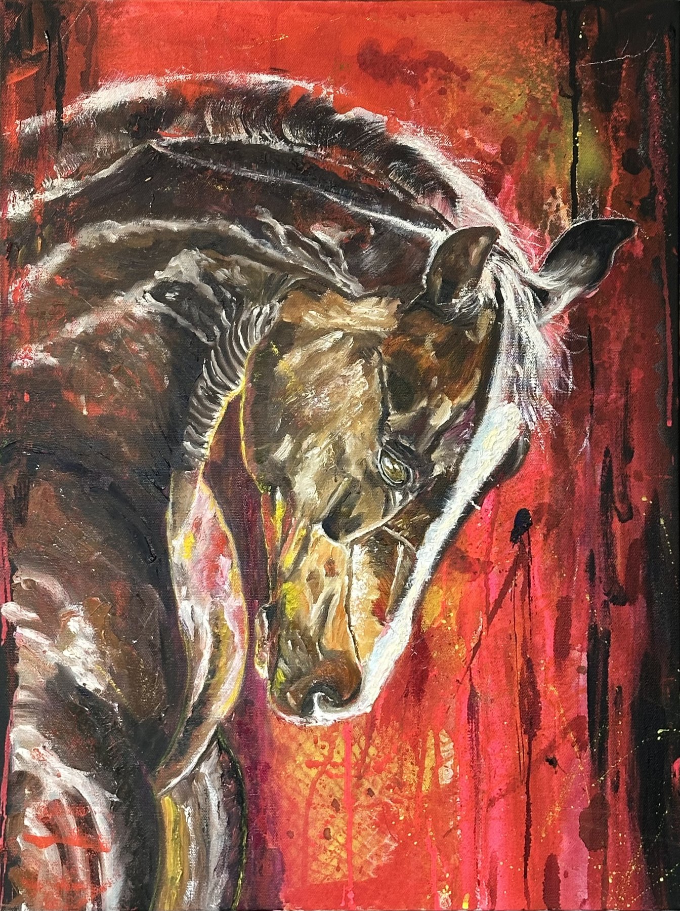 VALIENTE (Brave) — Oil paint