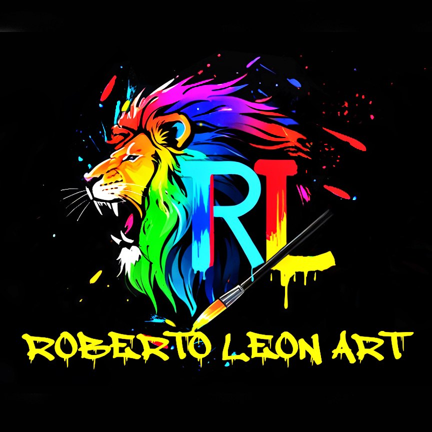 Roberto Leon Art lion logo